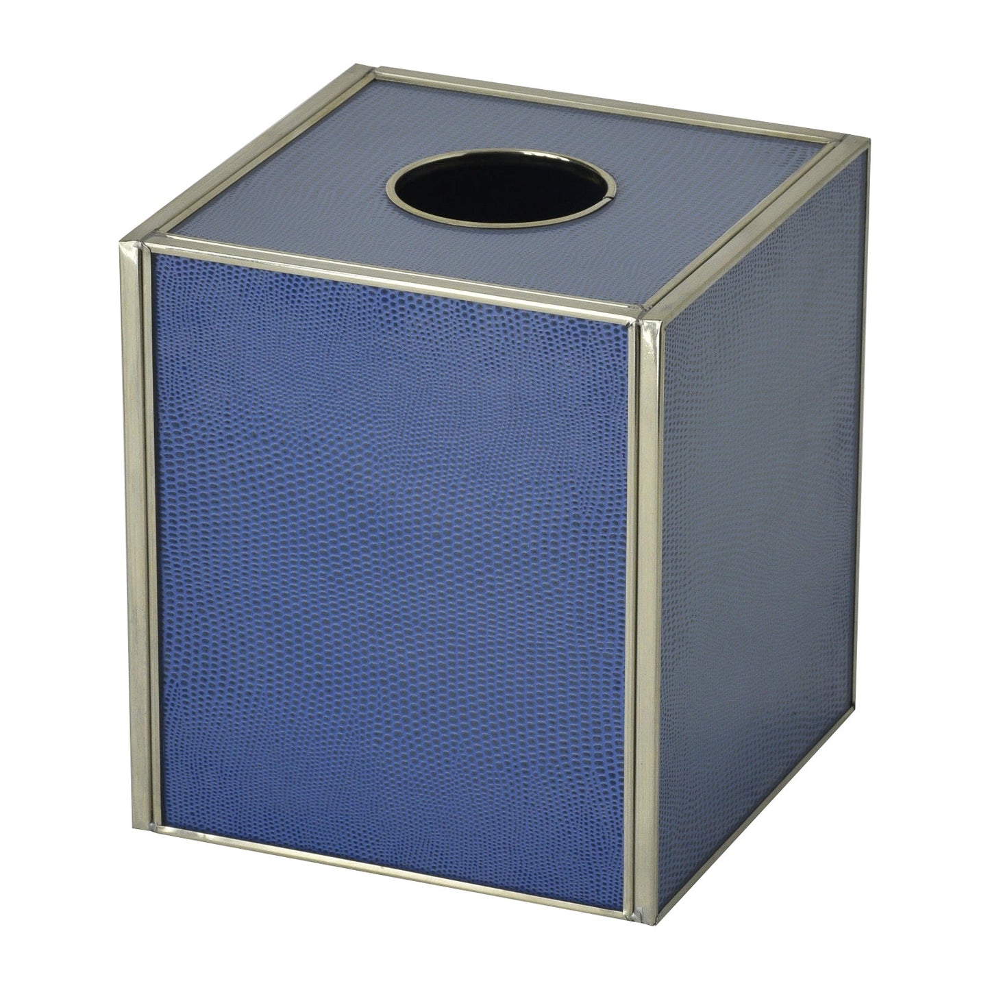 Cobalt Blue Lizard skin tissue box