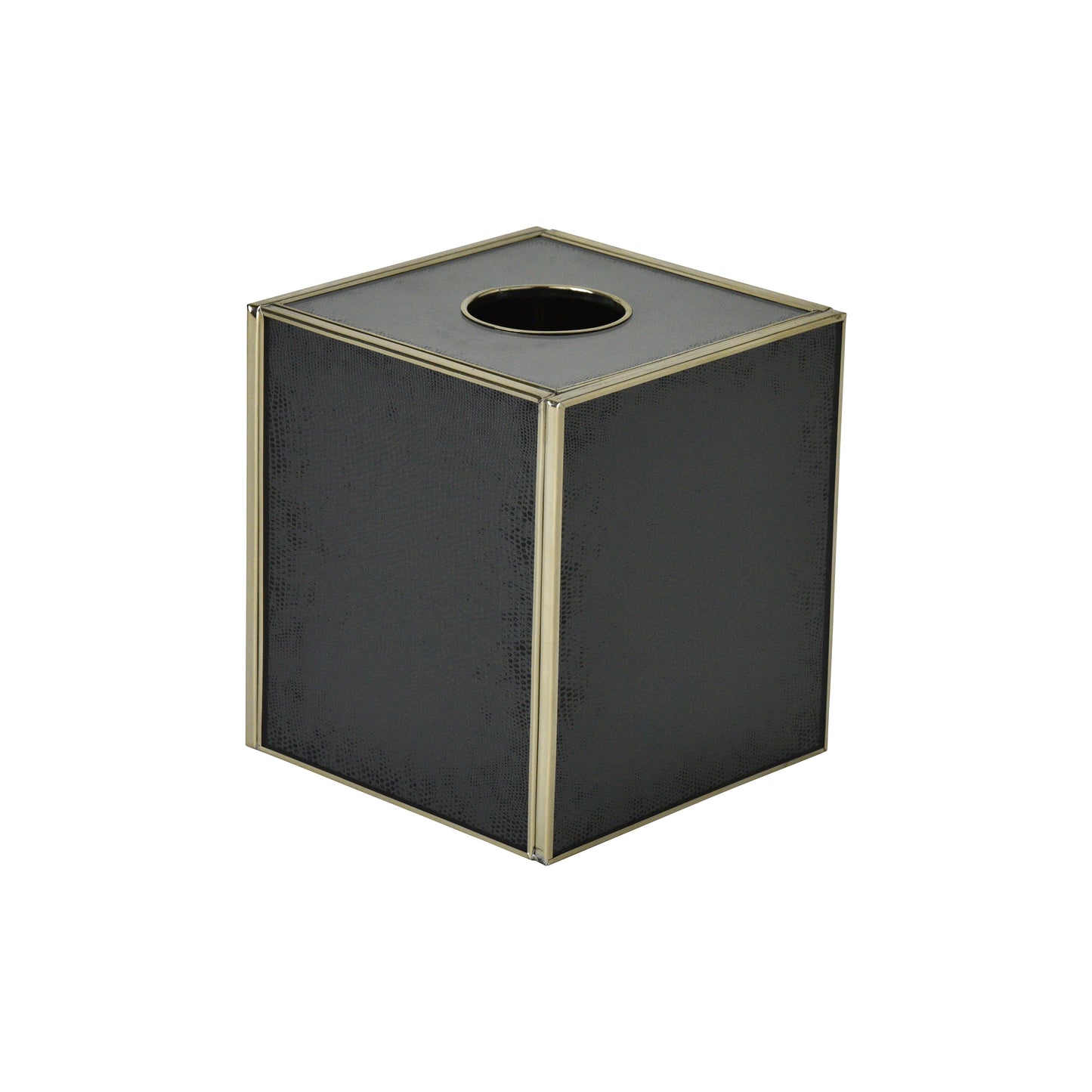 Black Lizard Skin Tissue Box