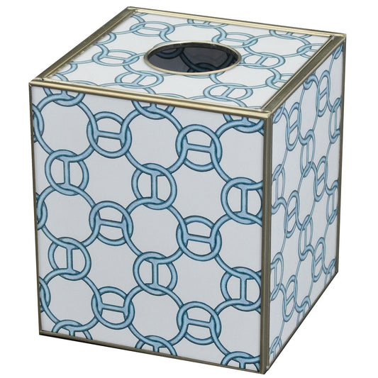 Blue chain tissue cover